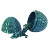 11.42 inch 3D Printed Dragon Eggs with Dragon Inside -