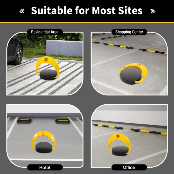 TBvechi Car Parking Spot Lock Remote Control Foldable Barrier Auto