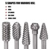 5 PCS Rotary Drill Bit Set Woodworking Rasp Wood Carving