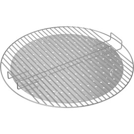 iPEGTOP Grill Grate 22" Round Stainless Steel Replacement, BBQ Cooking Grate fits Weber & Similar 22” Kettle Charcoal Grills, No-Fire 360° Even Heat Distribution Plate Monitoring for Beginners