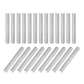 MECCANIXITY 22Pcs Dowel Pin 6mm x 50mm Shelf Support Pin 304 Stainless Steel Shelf Pegs for Shelves Cabinets Furniture Nickel Plated, Silver Tone