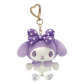 Nakajima Corporation Sanrio Characters Pressed Color Mascot, My Melody, Purple, 214003-25, H 3.9 x W 3.7 x D 1.8 inches (10 x 9.5 x 4.5 cm)