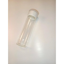 Unbranded 6 PCS 1.5 oz [50ml] Clear Round Glass Vials with Caps