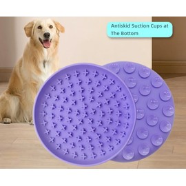 Doweiss Slow Feeder,Cat Dog Help Slow Down Eating Speed Soft Silicone Rubber Cute Slow Feeder for Puppy/Cat/Dog (Small, Grey)