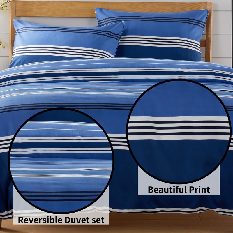 Olivia Rocco Easy Care Printed Duvet Cover Set 100% Polyester