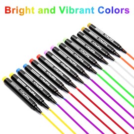 YullTaiy Chalk Markers for Blackboard - Chalkboard Markers, Fine Tip Wet Erase Markers, Liquid Chlak Pens for Chalk board, First & Last Day of School Board, Window, Glass, Mirror (14 Pack)