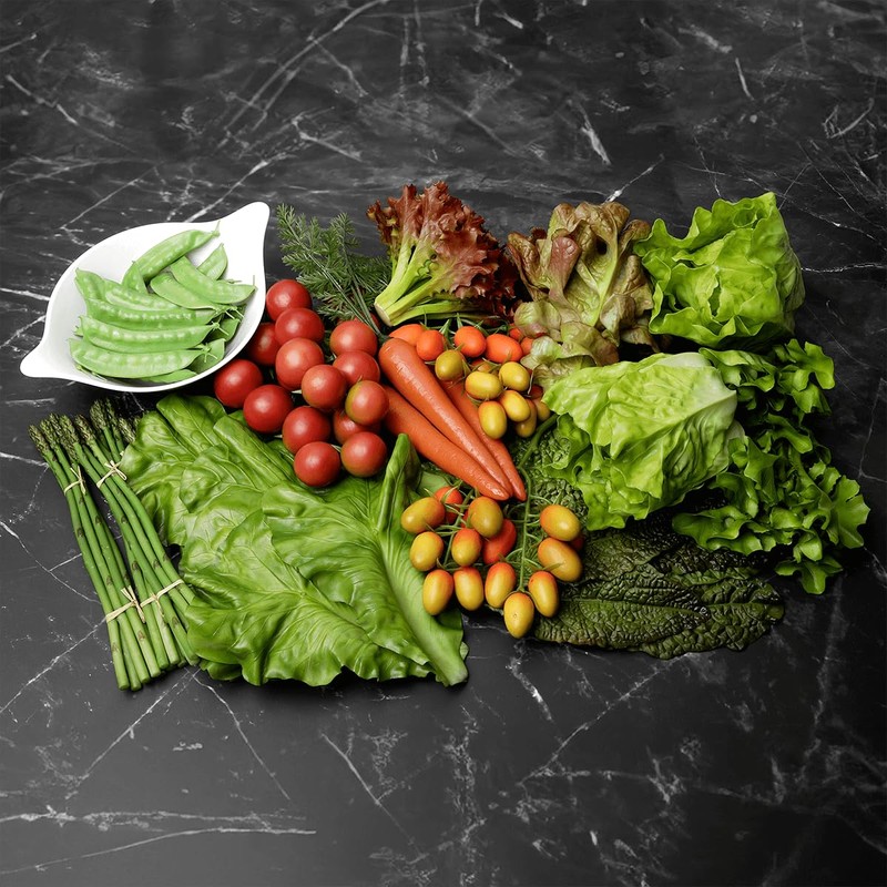 Deco Woerner Decorative Dummy Salad Leaves Set Green Food Dummy