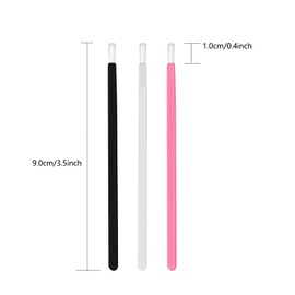 PYO - Pincel desechable para galletas, mini brocha para labios, galletas, desechable, para uñas, para tu propia galleta, apto para alimentos, mini pinceles de pintura, galletas (50, rosa)