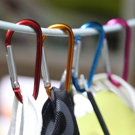 10 Pieces D-ring Carabiners,D-ring Aluminum Alloy Climber Lock Ring Key Ring Lock Ring Buckle,D-Shaped Carabiner Key Chain D-Ring Carabiner Clip Hook for Camping Hiking.