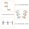 Book Ring 10 Pieces Binder Rings Loose Leaf Connector Rings