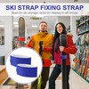 8pcs Ski Fasteners Straps, Adjustable Ski Wrap Bindings Ski Carrier