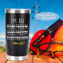 EchoMaven Electrician Gifts for Men - Funny, Cool Gifts for Electricians - 20oz Tumbler - I'm An Electrician