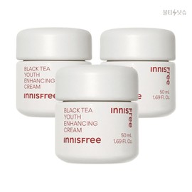 Innisfree Skin Vitality Moisture Radiance Brightening Black Tea Youth Enhancing Cream 50ml 3pcs / 이니스프리 피부활력 수분 윤기 브라이트닝 블랙티 유스 인핸싱 크림 50ml 3개