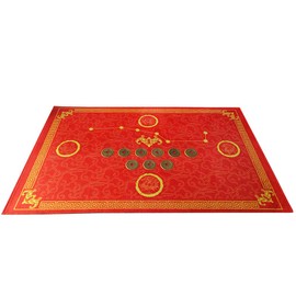 Feng Shui Good Luck Door Mat/Outdoor/Front Door/Bathroom (Light red)