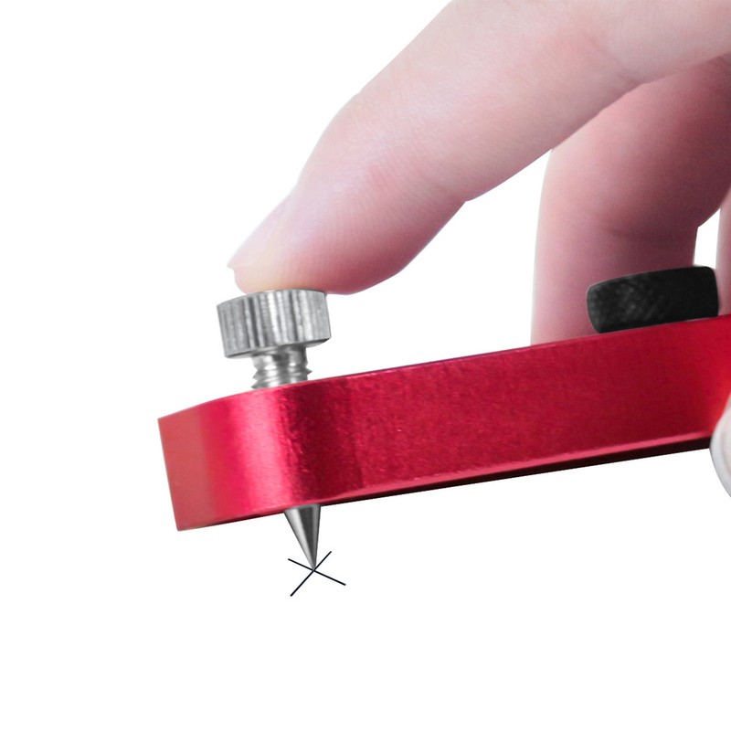 Woodworking Compass Dual Scale Aluminum Alloy Fixed Point Marking Gauge