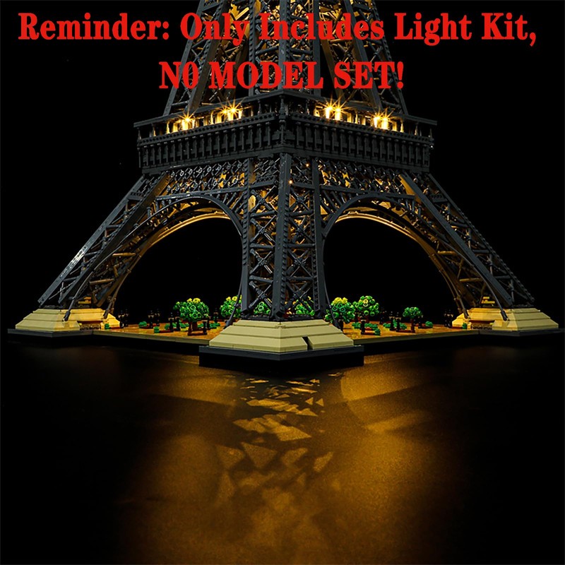 MENZAVA Light Set Compatible with 10307 Eiffel Tower Icons -