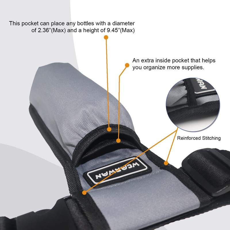 WEARWAN Funda de aceite de masaje, ajustable y duradera, suministros