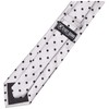 Stacy Adams Men's Satin Dot Tie Set, Silver, One Size