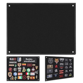 Patches Velcro Wall Velcro Board Patches Velcro - 60 x 45 cm Patch Display Board Velcro Patch Board, Hook & Loop, with Eyelets, Foldable for Stickers, Stamps, Badges