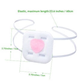 Anime Heart Shaped Novelty Prop Role Soft Single-Eyed Eyepatch Cosplay Costume Accessories(Heart Pink)