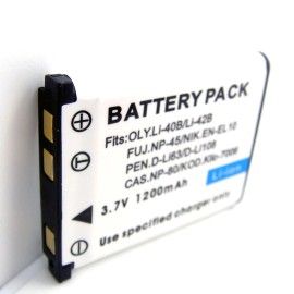 Unbranded NP-80 NP-82 Battery For Casio Exilim EX-ZS5 EX-ZS6 EX-ZS50 EX-ZS100 EX-ZS150 USA