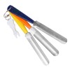 3pcs Nut File Tapered Cutting Edge Comfortable Handle Double Sided