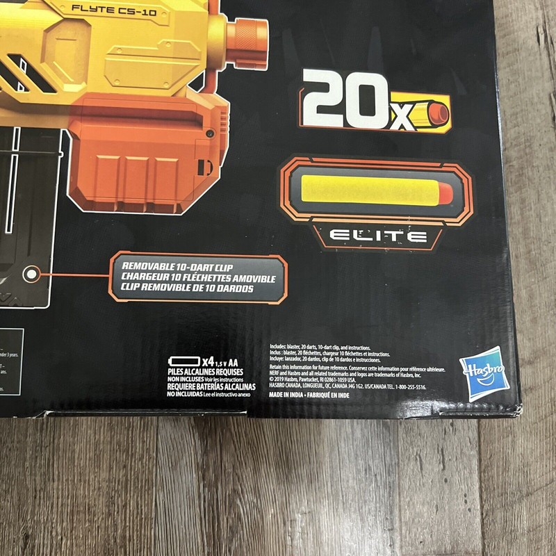 NERF Alpha Strike Flyte CS-10 Motorized 10-Dart Blasting with 20