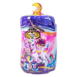 Magic Mixies Shimmerverse Series, Create & Mix Potion to Reveal Unia The Unicorn & Rainbow Star The Pegacorn, This Beautiful 6.5" Pixling Doll Appears Inside The Potion Bottle