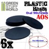 Greenstuff World GSWD-9891 Plastic Display Base Oval Large Diorama Display