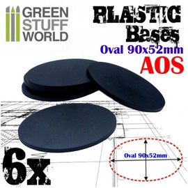 Greenstuff World GSWD-9891 Plastic Display Base Oval Large Diorama Display Base