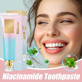enttgo Niacinamide Toothpaste,Niacinamide Intensive Toothpaste,Fresh Breath Toothpastes, Remove Tooth Stains (3.8oz)