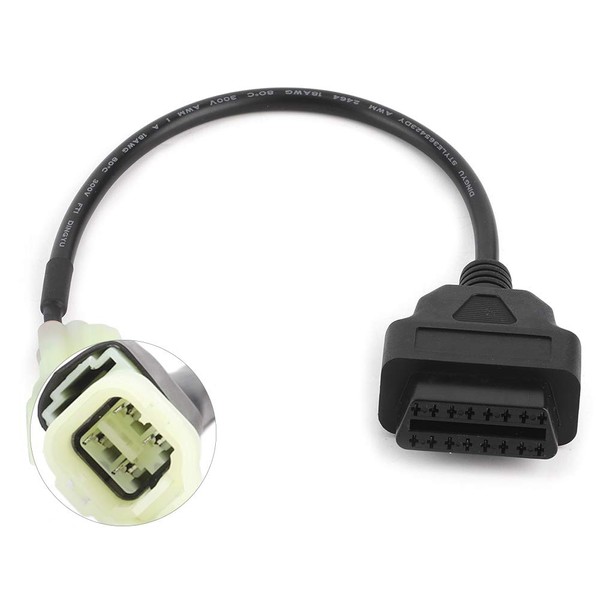 Motorrad OBD2 auf 4-poliges Diagnosestecker-Adapterkabel OBD2-Kabelanschluss-Scanner 4-poliges vollständiges Diagnosekabel