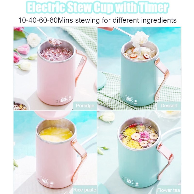 Electric Kettle Stew Cup Multifunctional Fast Heating Intelligent Control Portable