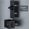 weallbuy Magnetic Bottle Opener with Cap Catcher,Removable Wall Mounted Beer