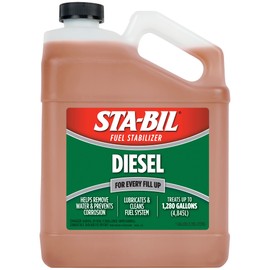 STA-BIL (22255) Diesel Fuel Stabilizer And Performance Improver - Keeps Diesel Fuel Fresh For Up To 12 Months - Lubricates And Cleans The Fuel System - Treats 1,280 Gallons, 1 Gallon, 128 Fl. oz.