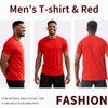5 Pack Quick Dry Mens T-Shirts Moisture Wicking Athletic Workout