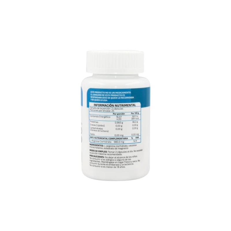 L-ARGININA 50 CAPSULAS TECNONATURA JUNIOR