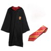 MIMIKRY Wizard Robe with Crest and Tie for Adults Cape