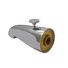 Westbrass Rear Diverter 5-1/2" Tub Spout, Polished Chrome, D3112-26