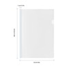 10 Pcs Clear A4 Slide Binder Folders, Sliding Bar Report