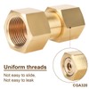 Brass CGA-320 to CGA-580 Gas Tank Adapter, CO2 to Argon
