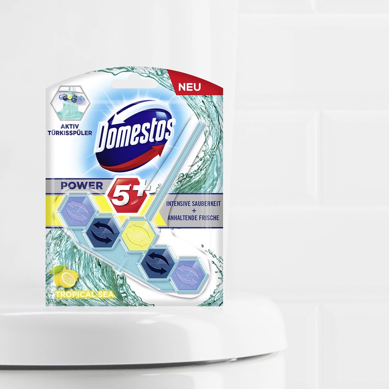 Domestos Toilet Stone Turquoise Rinse 53 g