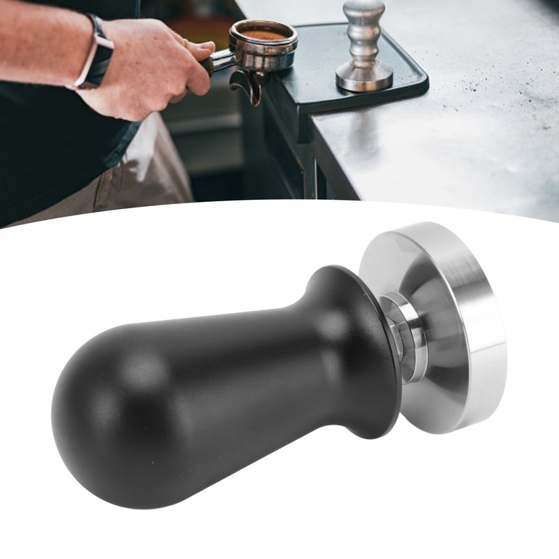 Coffee Tamper Stainless Steel 30lb Constant Pressure Built in Spring