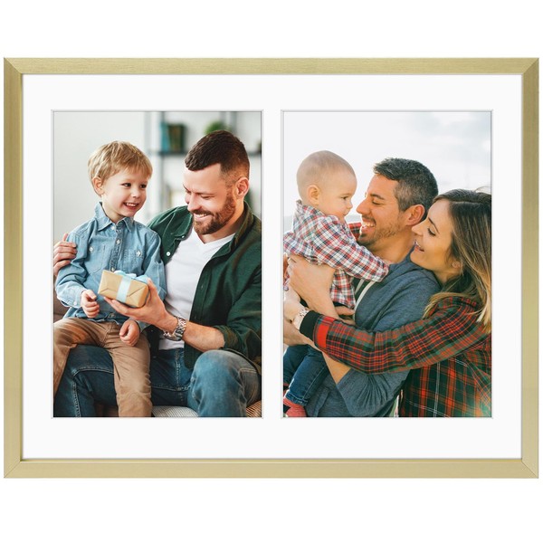 Golden State Art, 5x7 Aluminum Collage Frame, Displays 7x5 Pictures