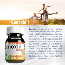 Genoxidil 3 Pack  30 Tabletas  Estimulador Nrf2  52 Fitonutrientes  Glutatión, Cúrcuma, Cisteína Bioactiva, Alga Cianofícea, Alga Espirulina,...      