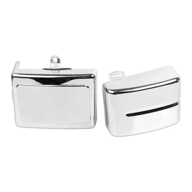 Unbranded Chrome Battery Box Side Cover For Harley Dyna Street