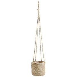 Nordal Jute Hanging Pot with PVC Inside