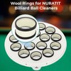 NURATIT Billiard Ball Cleaner Kit - 2-in-1 Wool Felt Pads