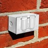 Sigma Engineered Solutions 14245WH 1-Gang Horizontal Duplex Weatherproof Cover, White