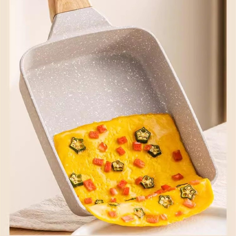 Tamagoyaki Pan Nonstick, Oven Safe Japanese Omelette Pan with Detachable
